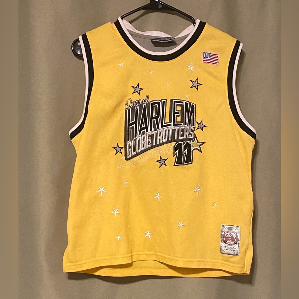 Vintage Original Harlem Globetrotters Platinum FUBU Gator 11  Jersey L 16/18